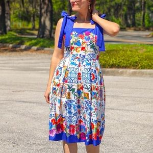 Floral Tile Dalia MacPhee Dress